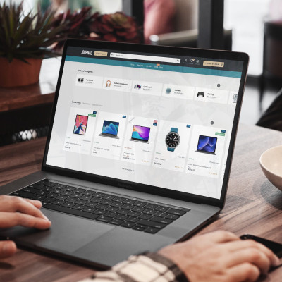 Premium Laptop Demo Mock-up - Space Gray