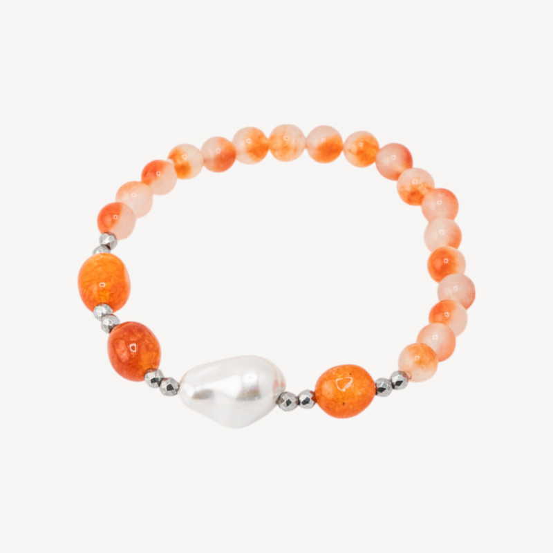 Orange Jade - bracelet