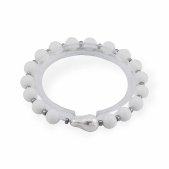 White Jade - men's bracelet