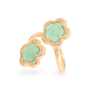 Cat's-eye flower, bronze ring