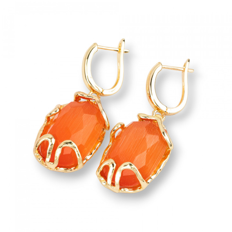 Cat's eye earrings