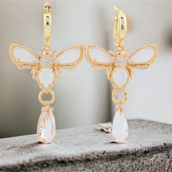 Butterfly - cat's eye earrings