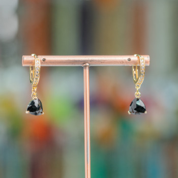 Cat's eye earrings, triangle