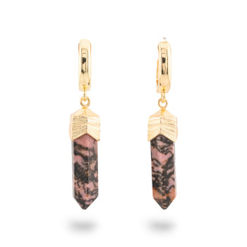Rhodonite - earrings