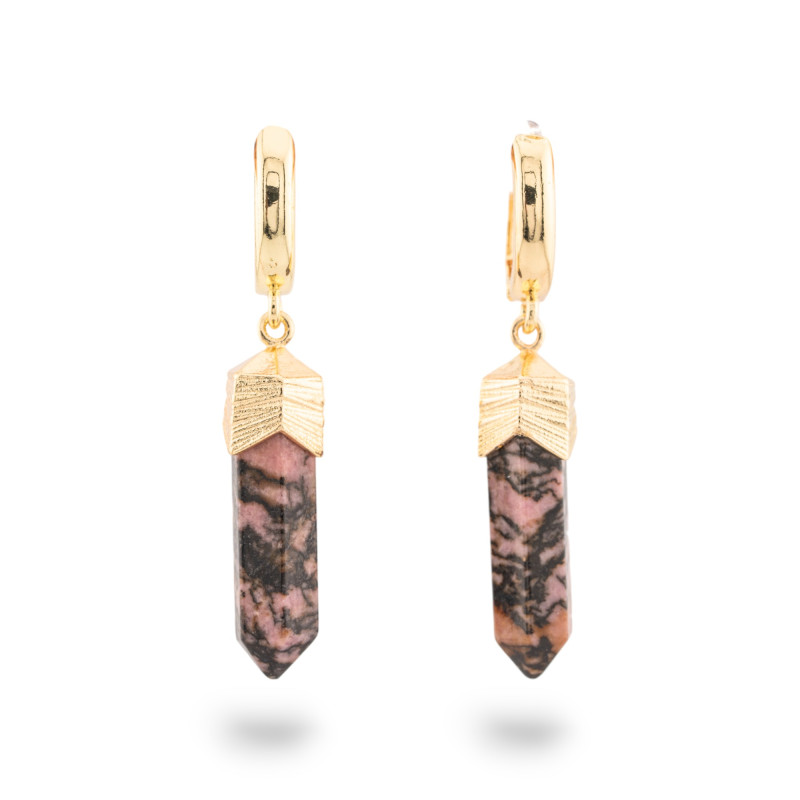 Rhodonite - earrings
