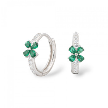 Silver hoop earrings