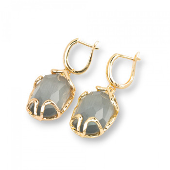Cat's eye earrings