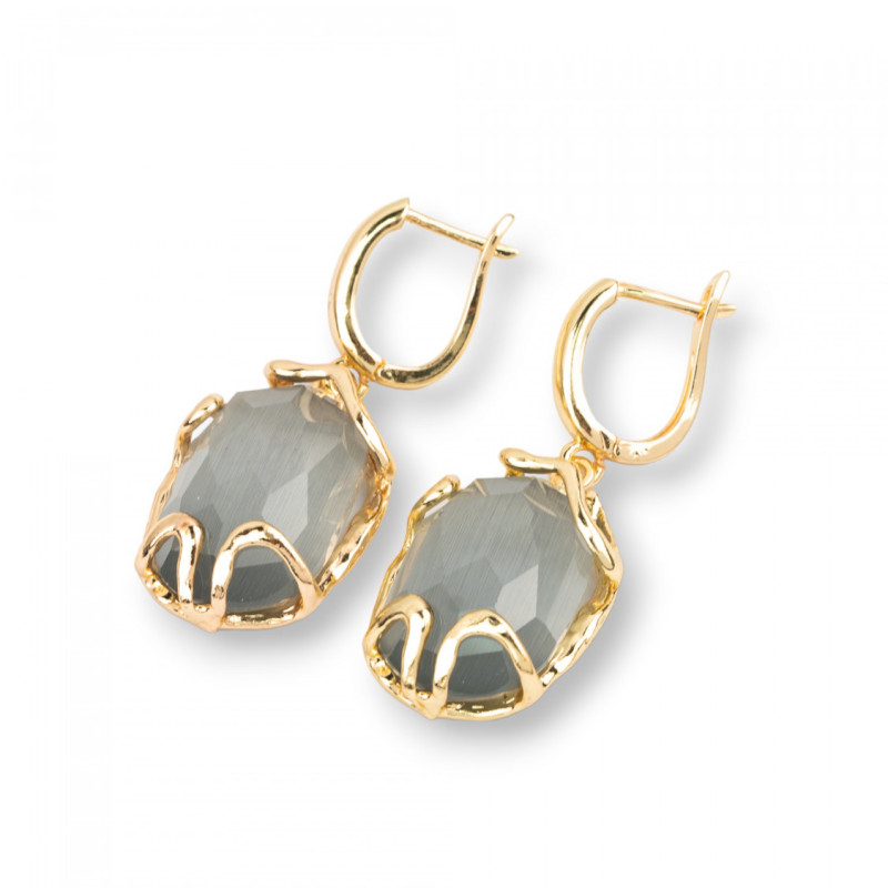 Cat's eye earrings