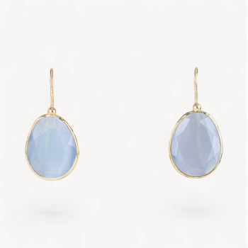 Cat's eye hook earrings