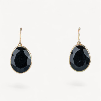Cat's eye hook earrings