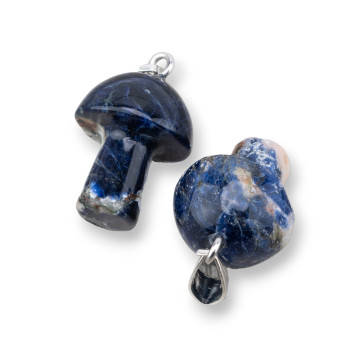 Sodalite Mushroom Pendant