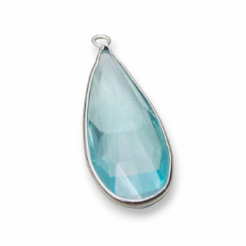 Silver pendant with crystal