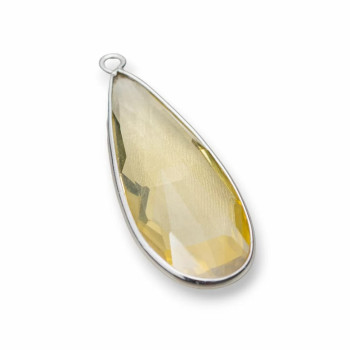 Silver pendant with crystal