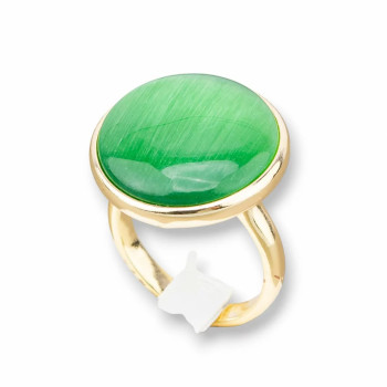Cat's eye round ring
