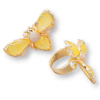 Bee, cat's eye ring
