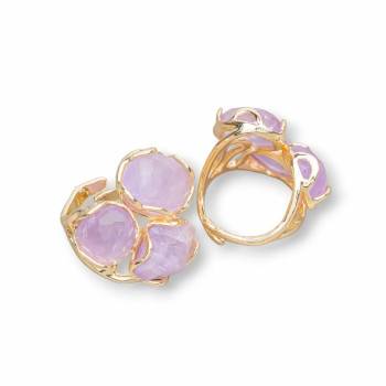 Amethyst adjustable ring