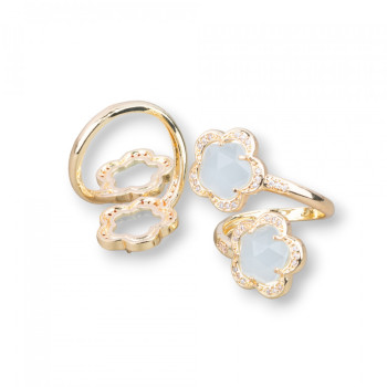 Cat's-eye flower, bronze ring