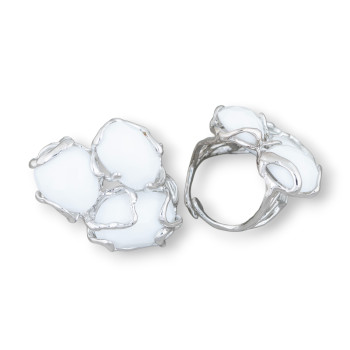 White Agate ring