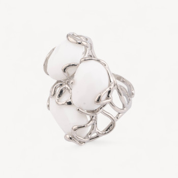 White Agate ring
