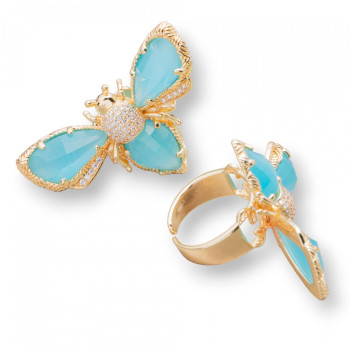 Bee, cat's eye ring