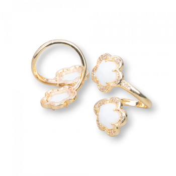 Cat's-eye flower, bronze ring