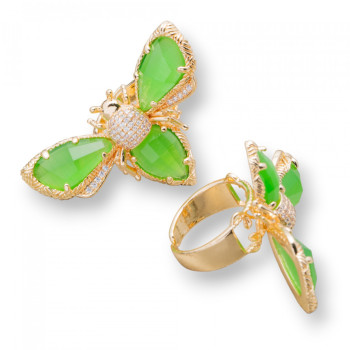Bee, cat's eye ring