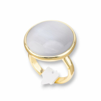 Cat's eye round ring