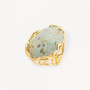 African turquoise adjustable ring