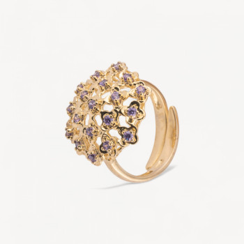 925 silver ring with zircons