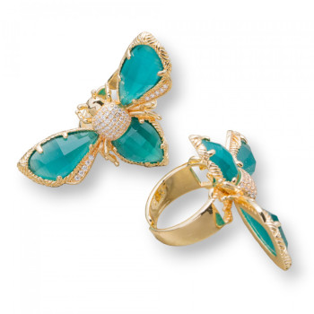 Bee, cat's eye ring