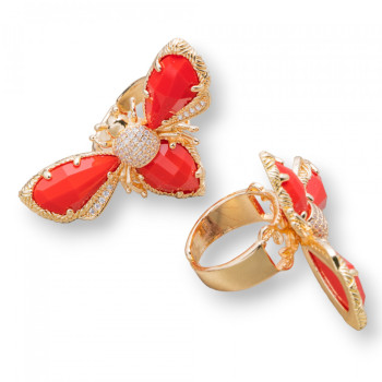 Bee, cat's eye ring