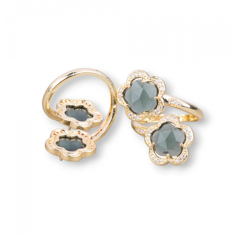 Cat's-eye flower, bronze ring