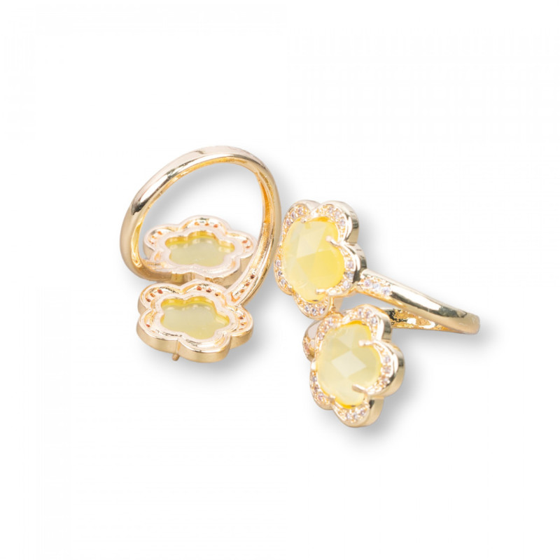 Cat's-eye flower, bronze ring