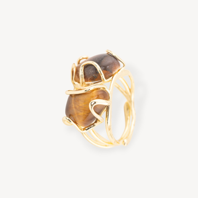 Tiger's eye ring