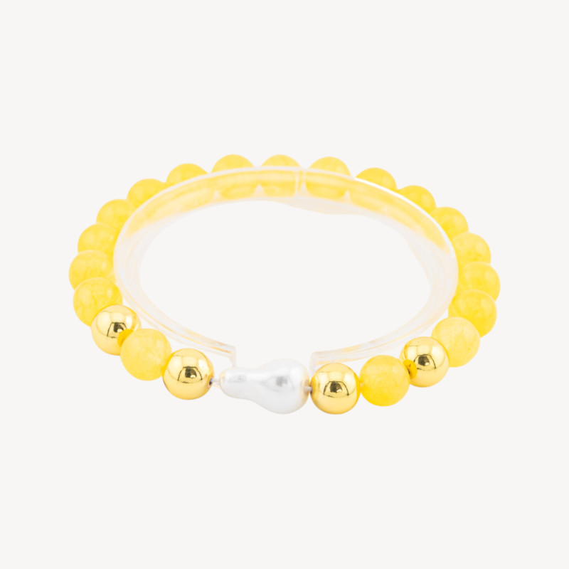 Yellow Jade - bracelet