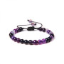 Purple agate- collapsible bracelet