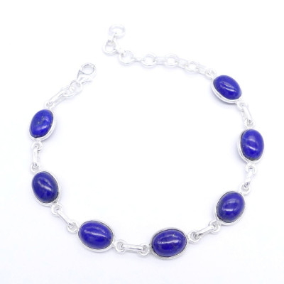 Lapis lazuli - silver bracelet