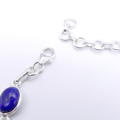 Lapis lazuli - silver bracelet