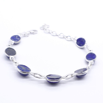 Lapis lazuli - silver bracelet