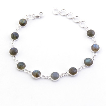 Labradorite -  silver bracelet