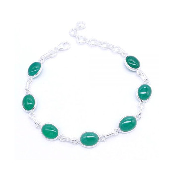 Aventurine - silver bracelet