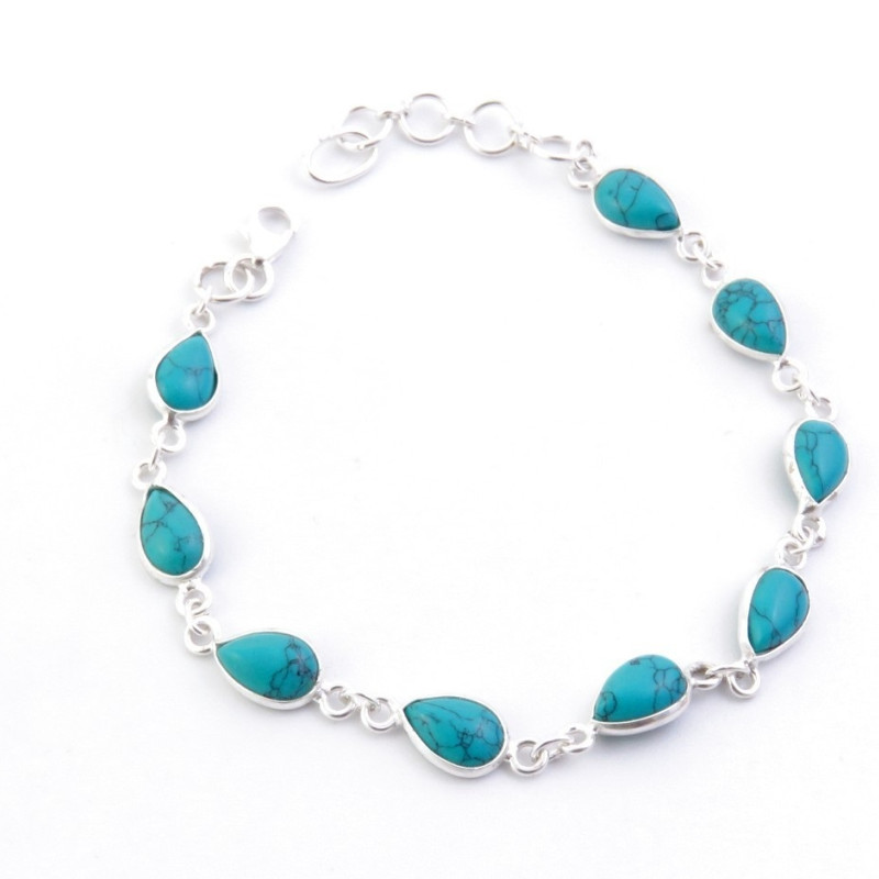 Turquoise - silver bracelet
