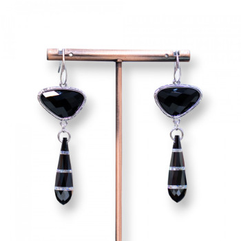 Cat's eye - silver earrings