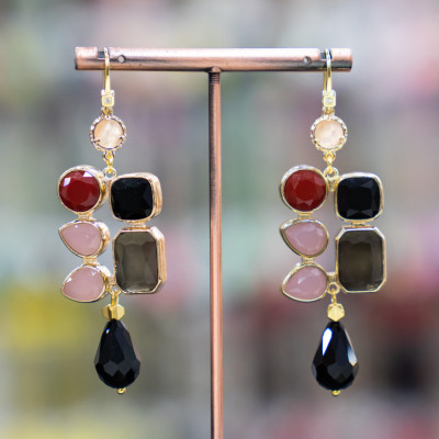 Cat's eye - 925 silver earrings