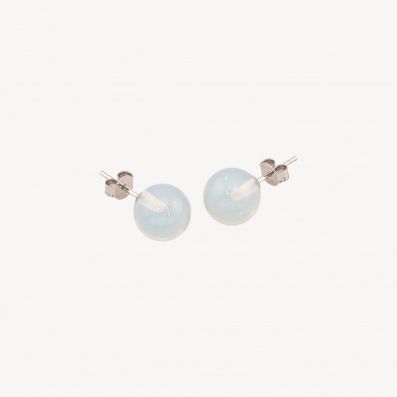 Opal 925 silver earrings