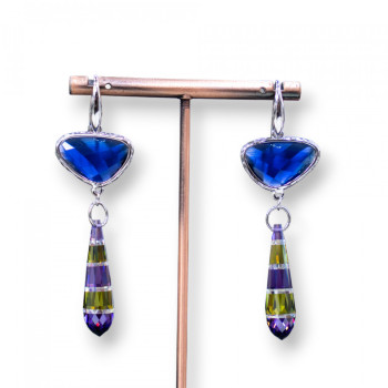 Cat's eye - silver earrings