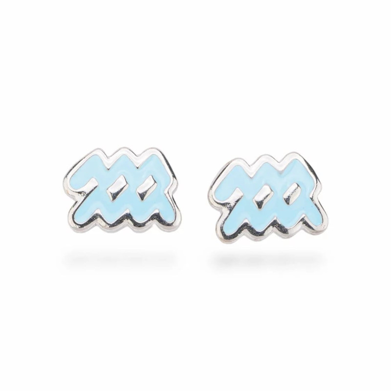 Aquarius Zodiac Earrings