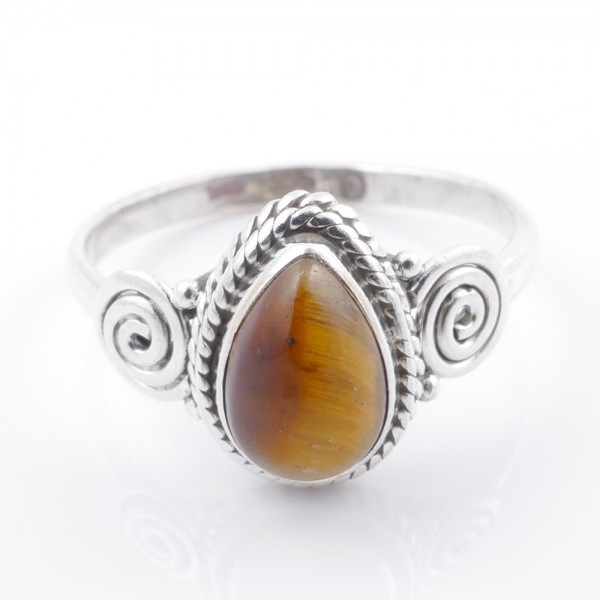 Tiger eye - silver ring