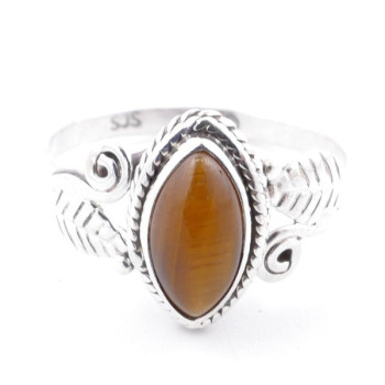 Tiger eye - silver ring