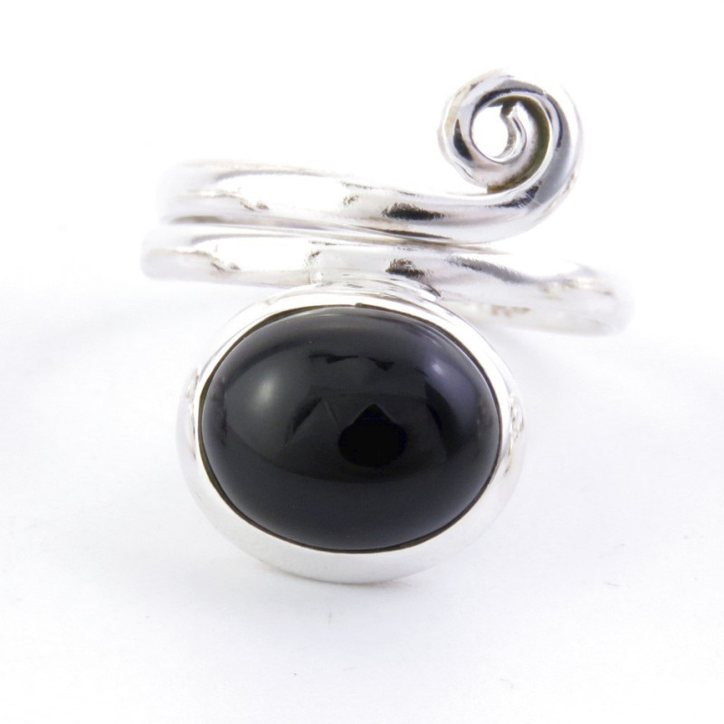 Onyx - silver ring